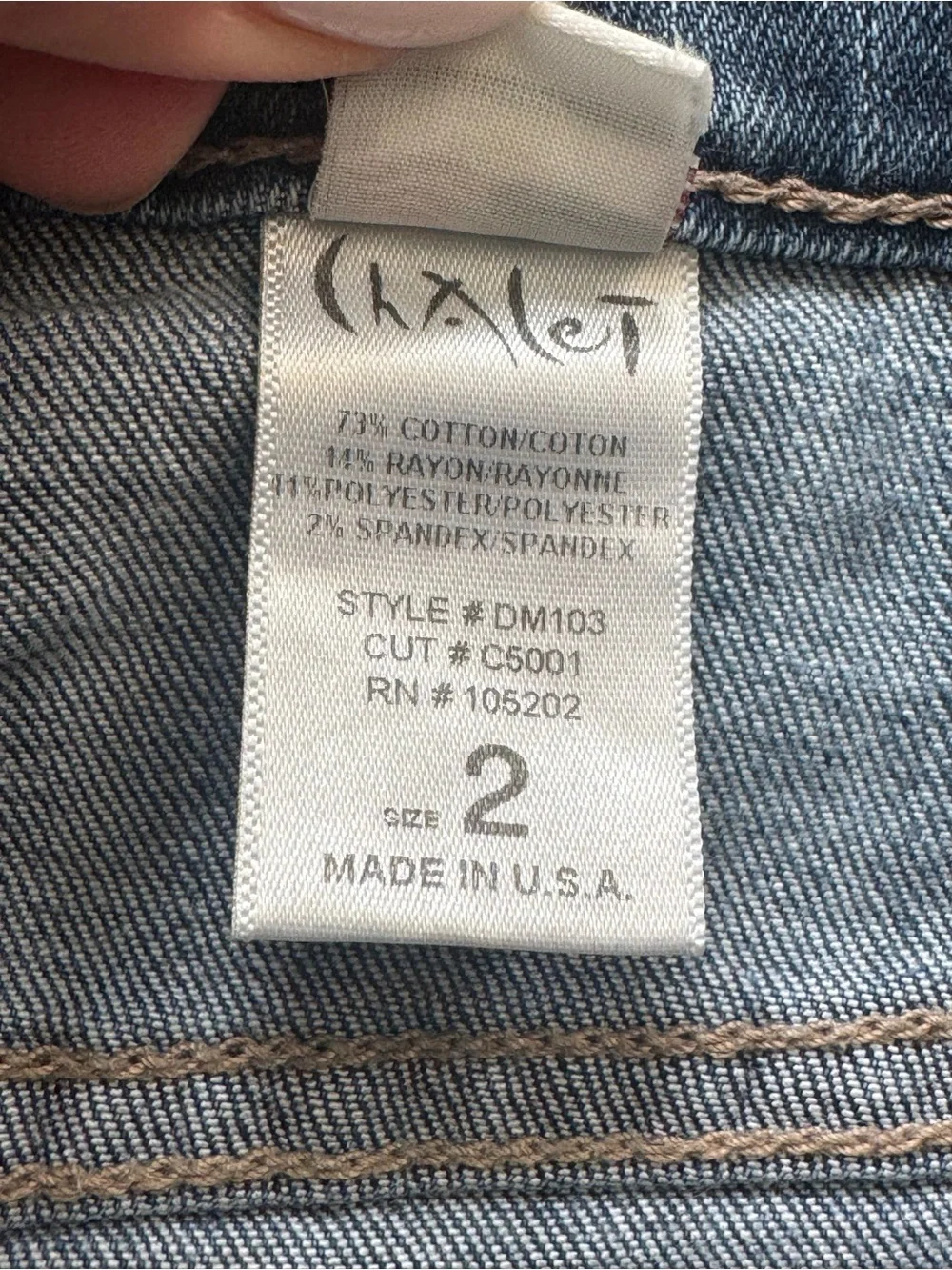 Chalet Straight leg Distressed Jeans Sz 2 Blue USA Indie Sleeze 90’s alternative